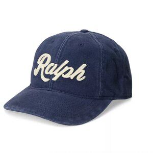 POLO RALPH LAUREN logo-Appliquéd Cotton-Twill Baseball Cap